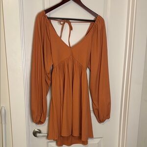 Lovers + Friends Orange Mini Dress